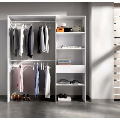 DMORA Lhotse Kleiderschrank - Moderner Weißschrank DMORA Lhotse Kleiderschrank - Moderner Weißschrank