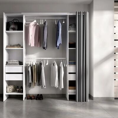 DMORA Kleiderschrank Resegone - Verstellbar, Modern, Platzsparend DMORA Kleiderschrank Resegone - Verstellbar, Modern, Platzsparend