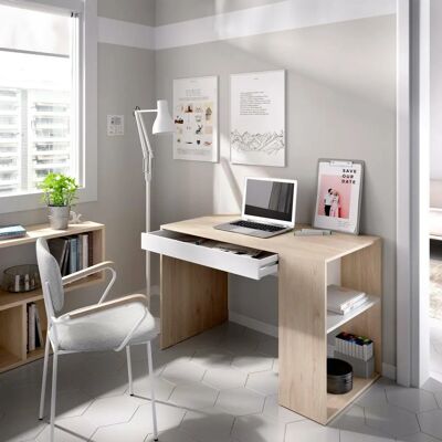 DMORA Grigna Schreibtisch - Multifunktionaler Büro- oder Schlafzimmertisch - 115x50h74 cm DMORA Grigna Schreibtisch - Multifunktionaler Büro- oder Schlafzimmertisch - 115x50h74 cm