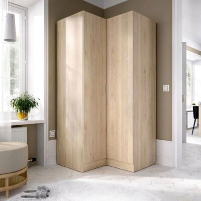 DMORA Armadio Angolare Rovere - 2 Ante DMORA Armadio Angolare Rovere - 2 Ante