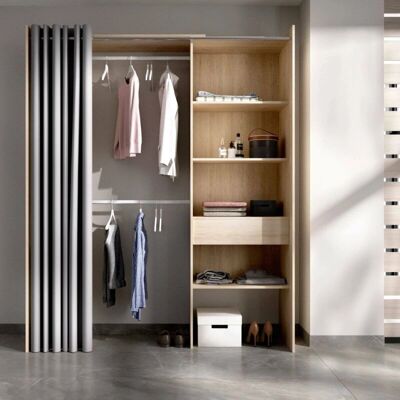 DMORA Rovere Armario - Ajustable, Moderno, Ahorra Espacio DMORA Rovere Armario - Ajustable, Moderno, Ahorra Espacio