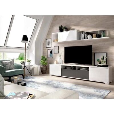 Dmora Dfalcon Wandmöbel - Mehrzweck-TV-Ständer - 200x41x180 cm Dmora Dfalcon Wandmöbel - Mehrzweck-TV-Ständer - 200x41x180 cm