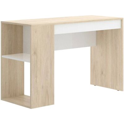 Dmora Dfalc Blanc Chêne Bureau Multifonctionnel Économiseur d’Espace - Publicité Dmora Dfalc Blanc Chêne Bureau Multifonctionnel Économiseur d’Espace - Publicité