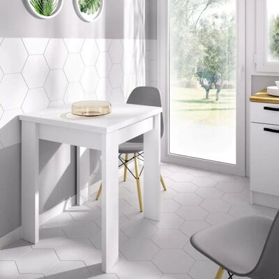 DMORA Tavolo Estensibile Bianco - Soggiorno, Sala da Pranzo, Ufficio DMORA Tavolo Estensibile Bianco - Soggiorno, Sala da Pranzo, Ufficio