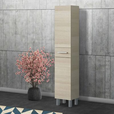 DMORA Wilmington Badezimmer Schrank - 35x31x182cm - Eiche DMORA Wilmington Badezimmer Schrank - 35x31x182cm - Eiche