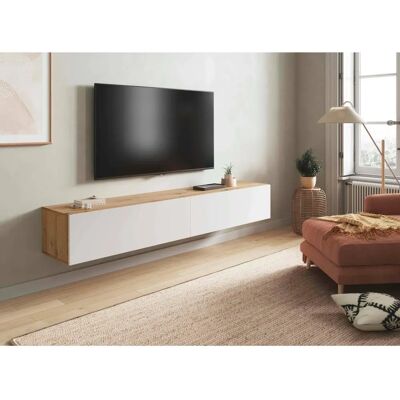 Dmora Vincennes TV-Möbel - 2 Türen, Wandmontage, 180x35x28 cm Dmora Vincennes TV-Möbel - 2 Türen, Wandmontage, 180x35x28 cm