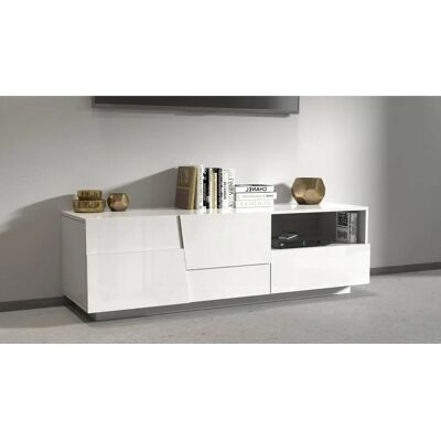 Dmora Velio Fernsehmöbel - Modernes italienisches Design, 2 Türen, 1 Schublade Dmora Velio Fernsehmöbel - Modernes italienisches Design, 2 Türen, 1 Schublade