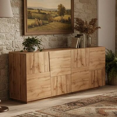 Dmora Yago Aparador - Mueble Moderno Ahorrador de Espacio Marrón Dmora Yago Aparador - Mueble Moderno Ahorrador de Espacio Marrón