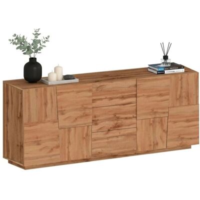 Dmora Aparador Yoel - 4 Puertas 3 Cajones - Buffet Italiano - 220x44x86 cm Dmora Aparador Yoel - 4 Puertas 3 Cajones - Buffet Italiano - 220x44x86 cm