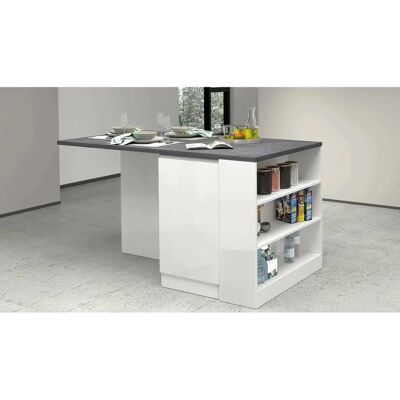 DMORA Île de Cuisine Italienne - Gain de Place, Résistante aux Chocs - Mobilier de Cuisine DMORA Île de Cuisine Italienne - Gain de Place, Résistante aux Chocs - Mobilier de Cuisine