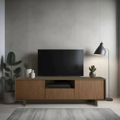 Dmora Andromeda TV-Möbel - Moderner Fernsehtisch mit Türen & Schublade Dmora Andromeda TV-Möbel - Moderner Fernsehtisch mit Türen & Schublade