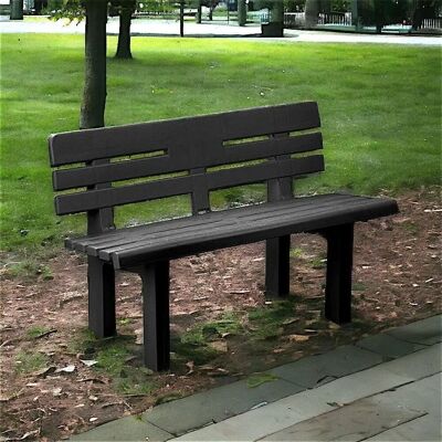 DMORA Marinella Gartenbank - Antrazit - 110x52h71 cm - Außenmöbel DMORA Marinella Gartenbank - Antrazit - 110x52h71 cm - Außenmöbel
