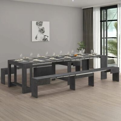 DMORA - Eric - 66x25h45 cm - Dining Set DMORA - Eric - 66x25h45 cm - Dining Set