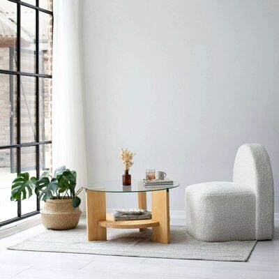 Dmora - Alnitak - 75x75x40 cm - Roble - Mesa de centro Dmora - Alnitak - 75x75x40 cm - Roble - Mesa de centro