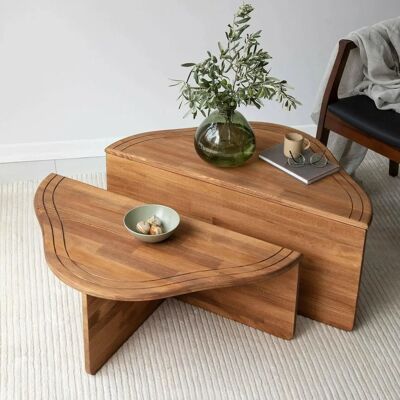 Dmora - Juno - 90x90 cm - Roble - coffee table Dmora - Juno - 90x90 cm - Roble - coffee table
