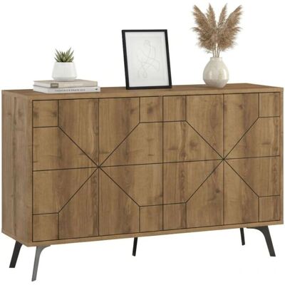 DMORA - Meridian - Oak - 123x35x77 cm - Cabinet DMORA - Meridian - Oak - 123x35x77 cm - Cabinet