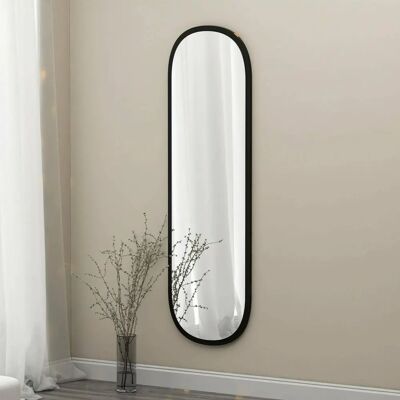 Dmora - Espejo Calypso - Negro - 40x120 cm - Espejo Dmora - Espejo Calypso - Negro - 40x120 cm - Espejo
