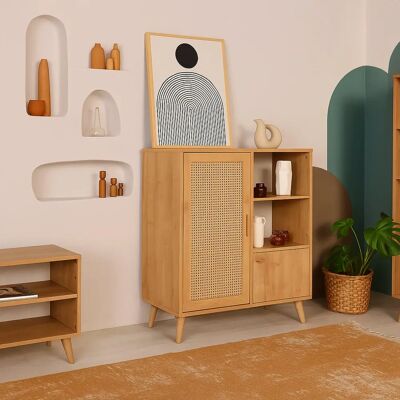 Dmora - Astrion - Roble - 90x40h110 cm - Sideboard Dmora - Astrion - Roble - 90x40h110 cm - Sideboard