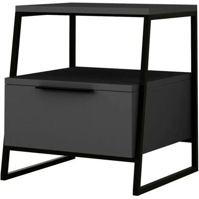 Dmora - Dubhe - 45x40x50 cm - Antracita - Nightstand Dmora - Dubhe - 45x40x50 cm - Antracita - Nightstand