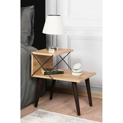 Dmora - Astraea - Roble - 50x40x55 cm - Mesita de noche Dmora - Astraea - Roble - 50x40x55 cm - Mesita de noche