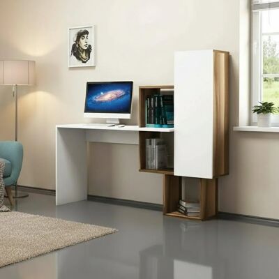 Dmora - Giedi - Nogal Blanco - 145x45x75 cm - Desk Dmora - Giedi - Nogal Blanco - 145x45x75 cm - Desk