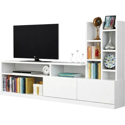 Dmora - Alni - Blanco - 164x25h91 cm - TV stand Dmora - Alni - Blanco - 164x25h91 cm - TV stand