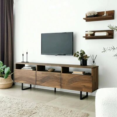 Dmora Solanis - Walnuss - 170x30x40 cm - Wandmontiertes TV-Stand Dmora Solanis - Walnuss - 170x30x40 cm - Wandmontiertes TV-Stand