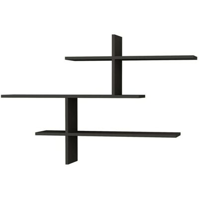 Dmora - Urania - 123x22x80.5 cm - Antracita - Estantería de pared Dmora - Urania - 123x22x80.5 cm - Antracita - Estantería de pared
