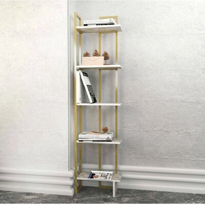 Dmora - Estantería Dbradari - Almacenamiento Moderno que Ahorra Espacio - 45x22x180 cm Dmora - Estantería Dbradari - Almacenamiento Moderno que Ahorra Espacio - 45x22x180 cm