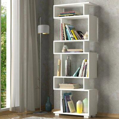 Dmora - Dpeeter - Blanco - 60x20h165 cm - Bookcase Dmora - Dpeeter - Blanco - 60x20h165 cm - Bookcase