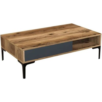 Mesa de café Nogal y Antracita de Dmora - Muebles para sala Mesa de café Nogal y Antracita de Dmora - Muebles para sala