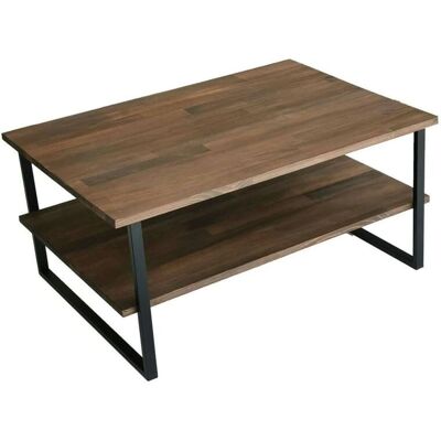 Dmora - Mesa de café Dlionett - Estante de madera para sala - 85x60cm Dmora - Mesa de café Dlionett - Estante de madera para sala - 85x60cm