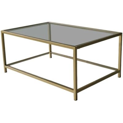 Dmora Mesa de Café Djureski - Moderna, Cristal, Ahorro de Espacio - Mesa de Café Dmora Mesa de Café Djureski - Moderna, Cristal, Ahorro de Espacio - Mesa de Café