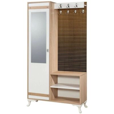Muebles de entrada Dpontiss - Consola de almacenamiento - 100x36x190 cm - Roble Muebles de entrada Dpontiss - Consola de almacenamiento - 100x36x190 cm - Roble