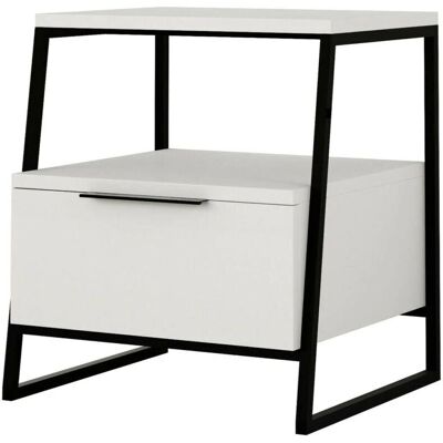 Dmora Dkastrat Mesita de noche - Mueble moderno que ahorra espacio Dmora Dkastrat Mesita de noche - Mueble moderno que ahorra espacio