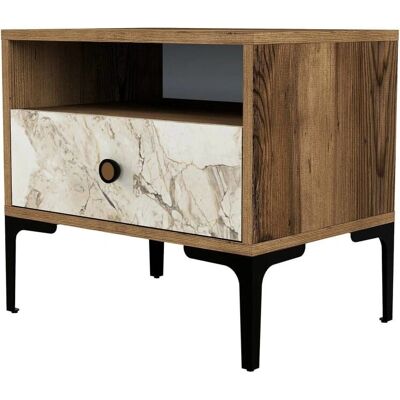 Dmora Dpidon Mesita de Noche - Mesa de Dormitorio Moderna Dmora Dpidon Mesita de Noche - Mesa de Dormitorio Moderna
