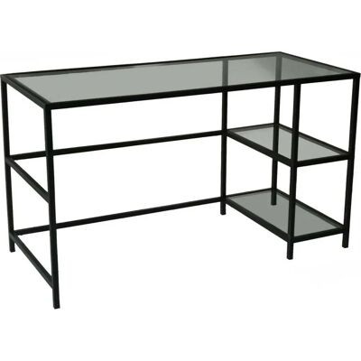 Dmora Dkarlsso Escritorio Multifuncional - 130x60cm Negro Dmora Dkarlsso Escritorio Multifuncional - 130x60cm Negro