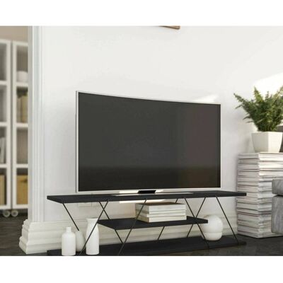 Dmora Estante de TV Moderna - Ahorro de espacio, Montaje en pared, 120cm Dmora Estante de TV Moderna - Ahorro de espacio, Montaje en pared, 120cm