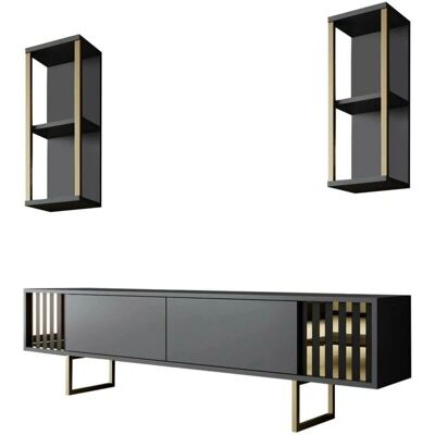 Dmora - Mueble de TV Moderno con Puertas Reversibles - 180x30x48 cm Dmora - Mueble de TV Moderno con Puertas Reversibles - 180x30x48 cm