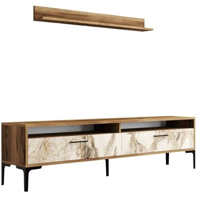 Dmora Pared Equipada Dkatseri - Moderno, Multiuso, 180x35x47cm Dmora Pared Equipada Dkatseri - Moderno, Multiuso, 180x35x47cm