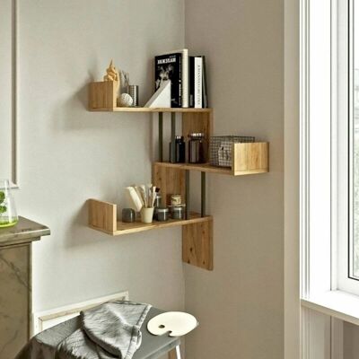 Dmora Estantería Dmurator - Estante Multifuncional - 60x60h109 cm - Roble Dmora Estantería Dmurator - Estante Multifuncional - 60x60h109 cm - Roble