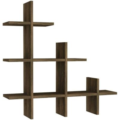 Estantería Dghidott de Dmora - Multiusos 82x18cm Nuez Estantería Dghidott de Dmora - Multiusos 82x18cm Nuez