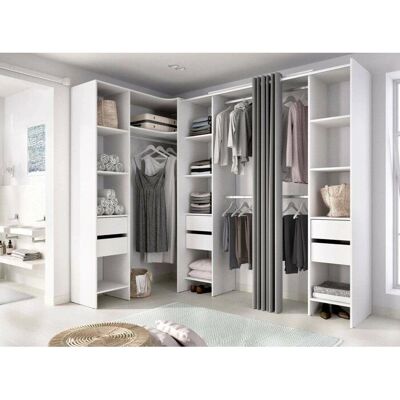 Armoire Dharma de Dmora - Grande Rangement, Réversible, 234x141 cm - Publicité Armoire Dharma de Dmora - Grande Rangement, Réversible, 234x141 cm - Publicité