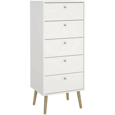 DMORA Genevieve Kommode - Moderner Mehrzweck-Schrank, 50x39 cm, Weiß DMORA Genevieve Kommode - Moderner Mehrzweck-Schrank, 50x39 cm, Weiß
