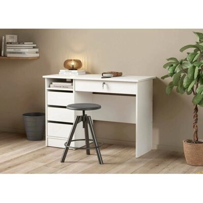 DMORA - Scrivania Eliane - Weiß - 109x49 cm - Desk DMORA - Scrivania Eliane - Weiß - 109x49 cm - Desk