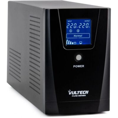 Vultech UPS1500VA-PURE Gruppo di Continuità Line-Interactive - 3 Prese - Onda Sinusoidale Pura - 1200W Vultech UPS1500VA-PURE Gruppo di Continuità Line-Interactive - 3 Prese - Onda Sinusoidale Pura - 1200W