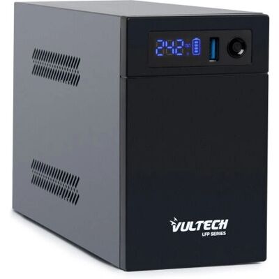 Vultech UPS1000VA-LFP - Gruppo di Continuità Line-Interactive con Schermo LED e Batteria al Fosfato di Ferro e Litio - 2 Prese - 1 USB Vultech UPS1000VA-LFP - Gruppo di Continuità Line-Interactive con Schermo LED e Batteria al Fosfato di Ferro e Litio - 2 Prese - 1 USB