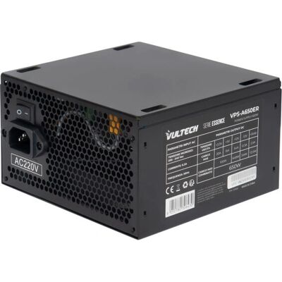 Vultech VPS-A650ER Netzteil - 650W, Schwarz, 24-polig ATX Vultech VPS-A650ER Netzteil - 650W, Schwarz, 24-polig ATX