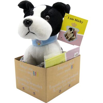 Micky - peluche adopt me 18cm con braccialetto BFF e libro illustrato Micky - peluche adopt me 18cm con braccialetto BFF e libro illustrato
