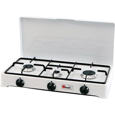 Parker - 5328 CGP - 58 x 28 x 10 cm - 3 Brenner - Gaskocher Parker - 5328 CGP - 58 x 28 x 10 cm - 3 Brenner - Gaskocher